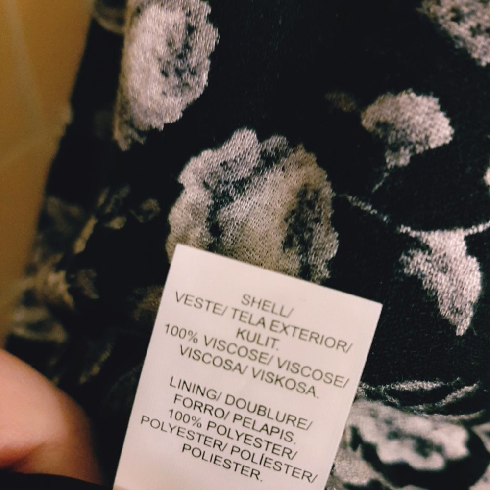 Lucky Brand Black Floral Casual Maxi Dress - Picture 6 of 6
